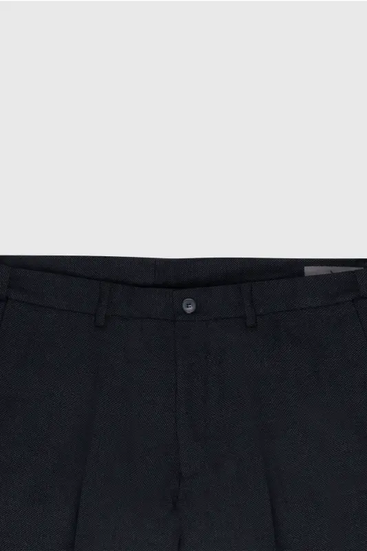 Altınyıldız Classics Elastic Waist Slim Fit Navy Blue Men's Trousers ACE012510152_PANTOLON KLASIK YAN - 8