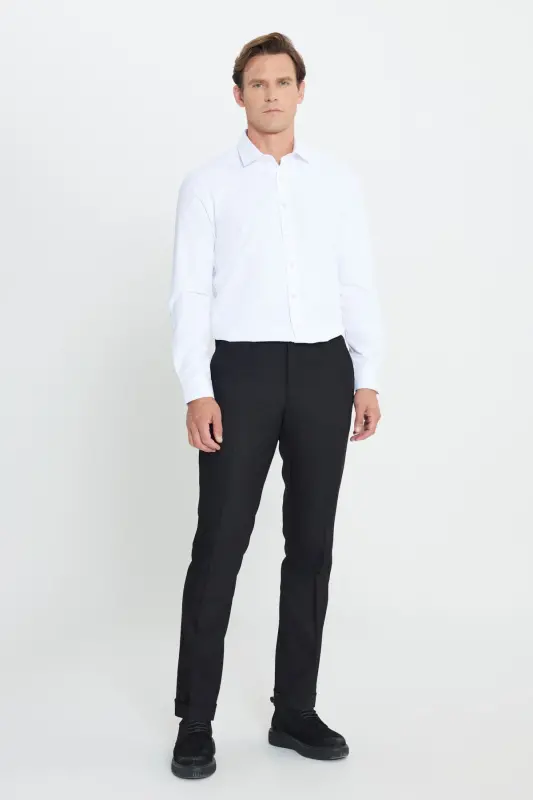 Altınyıldız Classics Lastikli Bel Slim Fit Siyah E - 3