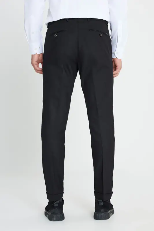 Altınyıldız Classics Lastikli Bel Slim Fit Siyah E - 6