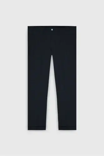 Altınyıldız Classics Эластичный пояс Slim Fit Темно-синие мужские брюки ACE012510153_PANTOLON KLASIK YAN - 7