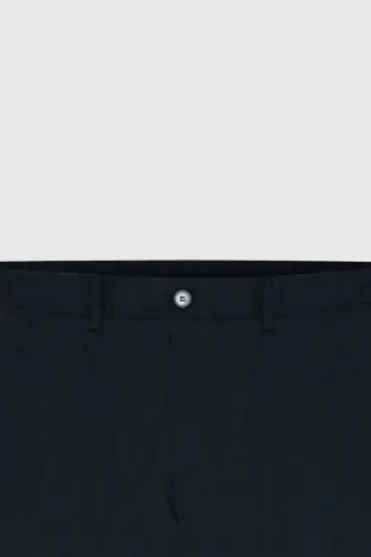 Altınyıldız Classics Эластичный пояс Slim Fit Темно-синие мужские брюки ACE012510153_PANTOLON KLASIK YAN - 8