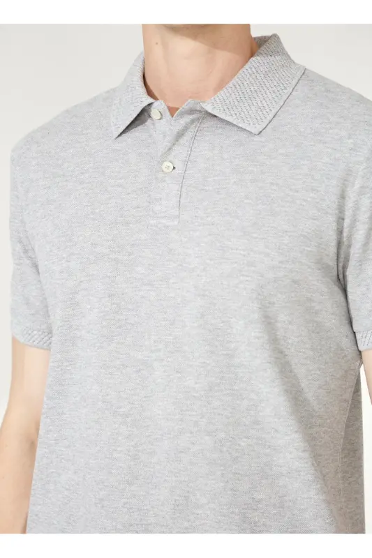 Altınyıldız Classics Gri Melanj Erkek Polo T-Shirt 4A9000000001 - 4