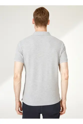 Altınyıldız Classics Gri Melanj Erkek Polo T-Shirt 4A9000000001 - 5