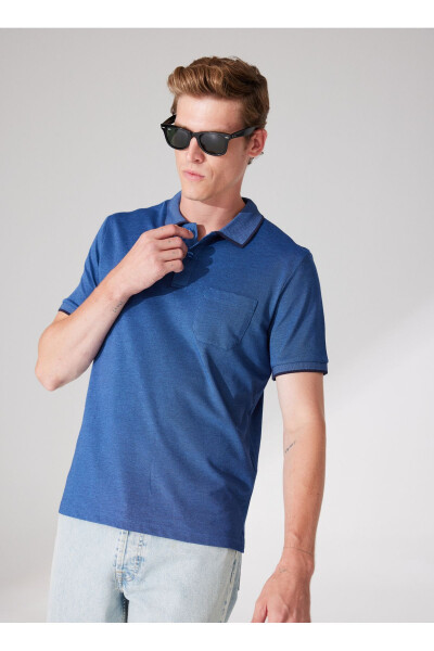 Altınyıldız Classics Lacivert Melanj Erkek Polo T-Shirt 4A9000000004 - ALTINYILDIZ CLASSICS (1)