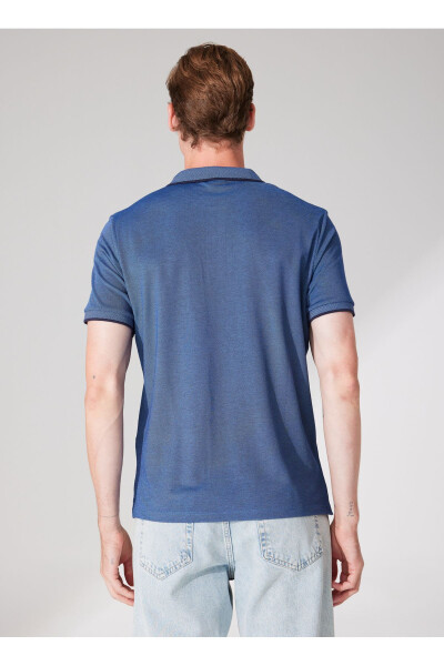 Altınyıldız Classics Navy Melange Men's Polo T-Shirt - 5