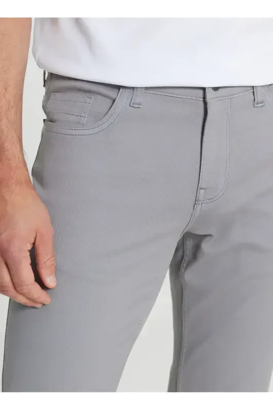 Altinyildiz Classics Normal Bel Normal Paça Slim Fit Kulrang Erkak Shim ACE001252246_GRI - 3