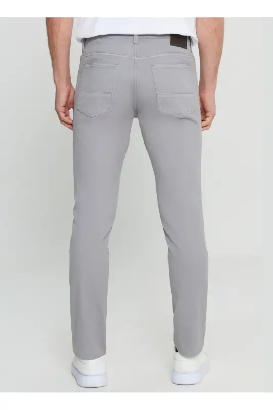 Altinyildiz Classics Normal Bel Normal Paça Slim Fit Kulrang Erkak Shim ACE001252246_GRI - 4