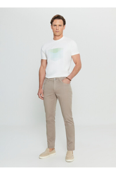 Altinyildiz Classics Normal Bel Normal Paça Slim Fit Vizon Erkak Pantolon ACE001252246_VIZ - 3