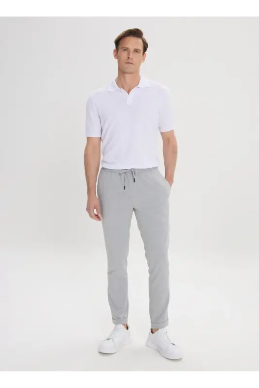 Altınyıldız Classics Normal Bel Slim Fit Gri Erkek Pantolon ET0100000010_GRI - Gri - 1