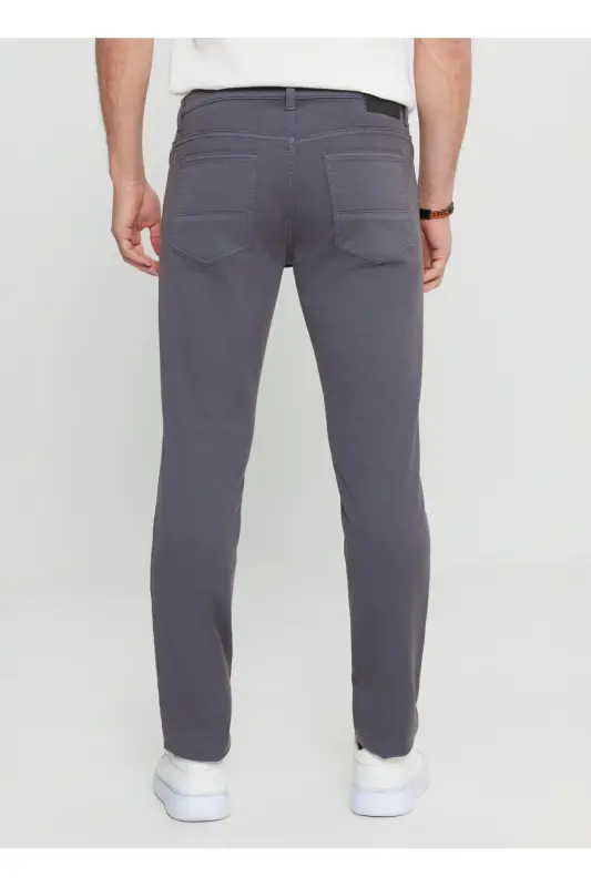 Altınyıldız Classics Normal Waist Normal Leg Slim Fit Anthracite Men's Trousers ACE001252246_ATR - 5