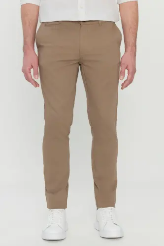 Altınyıldız Classics Normal Waist Normal Leg Slim Fit Beige Men's Trousers ACE001252192_BEJ - 1