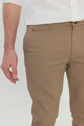 Altınyıldız Classics Normal Waist Normal Leg Slim Fit Beige Men's Trousers ACE001252192_BEJ - 5