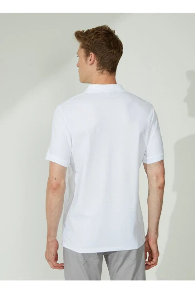 Altınyıldız Classics Polo Yaka Beyaz Erkek T-Shirt - 5