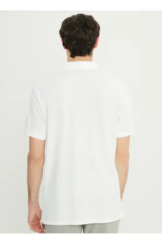 Altınyıldız Classics Polo Collar White Men's T-Shirt ACE091252009_BYZ - 6