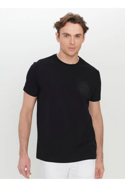 Altınyıldız Classics Polo Shirt, Black with Print - ALTINYILDIZ CLASSICS