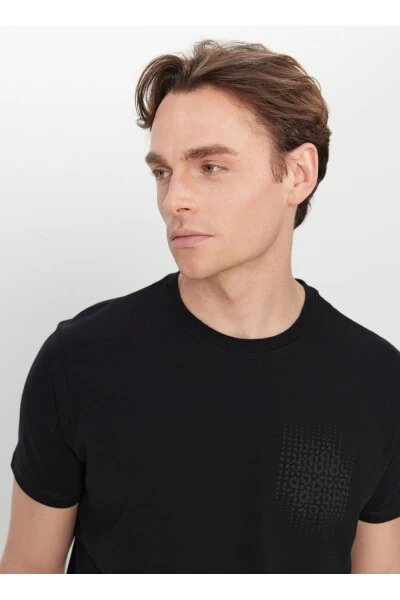 Altınyıldız Classics Polo Shirt, Black with Print - 4