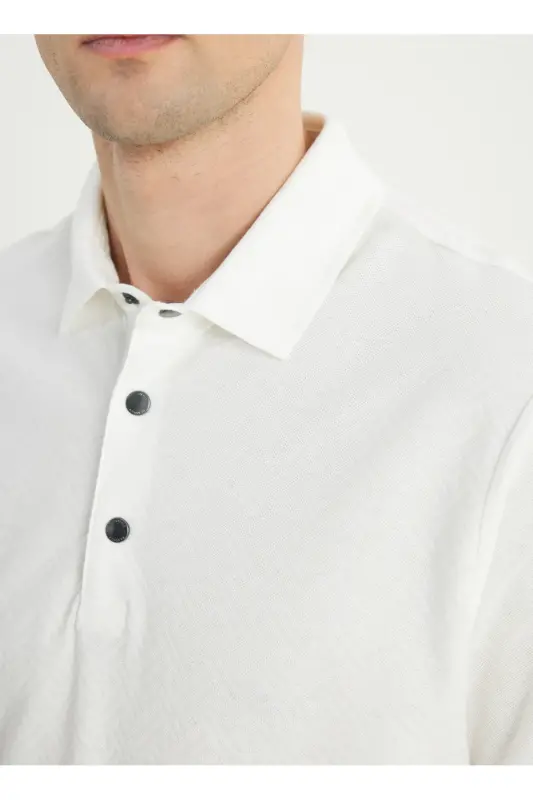 Altınyıldız Classics Polo Воротник Белый Мужская Футболка ACE091252009_BYZ - 5