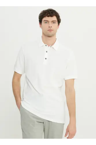 Altınyıldız Classics Polo Yaka Beyaz Erkek T-Shirt ACE091252009_BYZ - Beyaz - 1