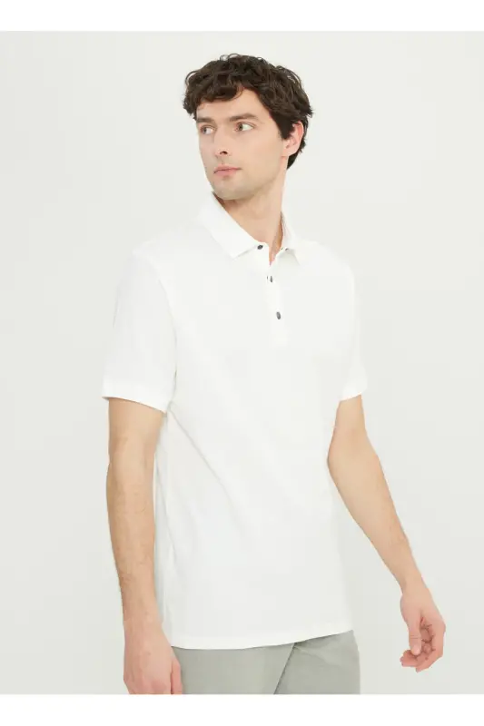 Altınyıldız Classics Polo Yaka Beyaz Erkek T-Shirt ACE091252009_BYZ - Beyaz - 3