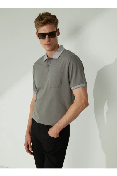 Altınyıldız Classics Polo Yaka Gri Erkek T-Shirt 4A9000000004 - ALTINYILDIZ CLASSICS