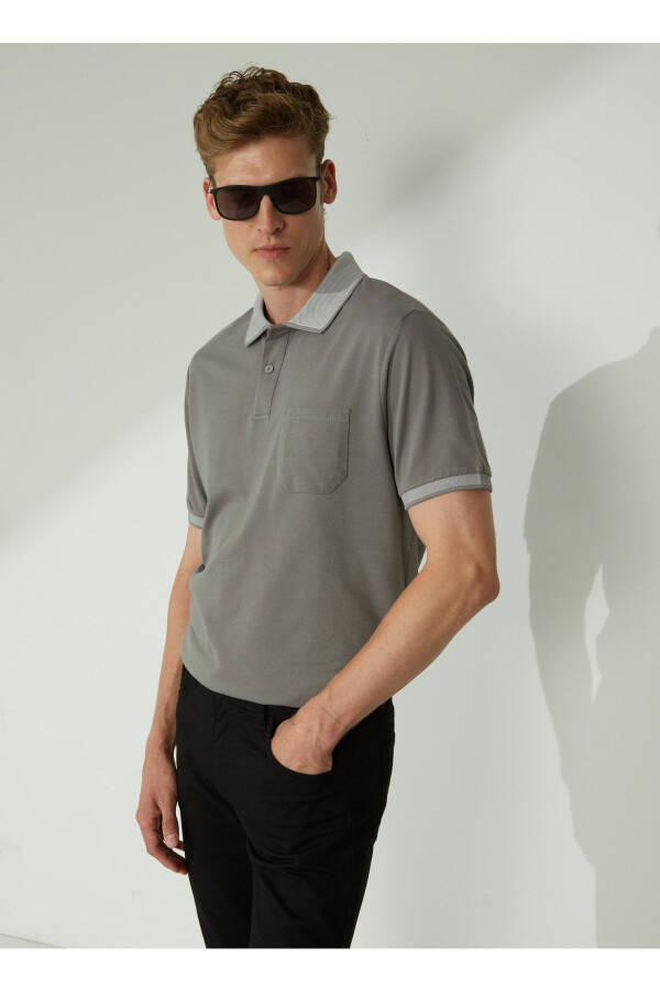 Altınyıldız Classics Polo Yaka Gri Erkek T-Shirt 4A9000000004 - 1
