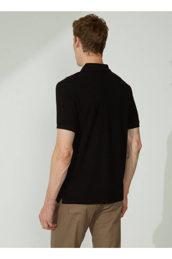 Altınyıldız Classics Polo Yaka Siyah Erkek T-Shirt 4A9000000001 - 5