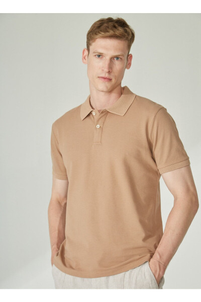 Altınyıldız Classics Polo Yaka Vizon Erkek T-Shirt 4A9000000001 - 1