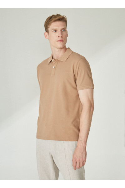 Altınyıldız Classics Polo Yaka Vizon Erkek T-Shirt 4A9000000001 - 3