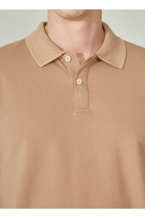 Altınyıldız Classics Polo Yaka Vizon Erkek T-Shirt 4A9000000001 - 4