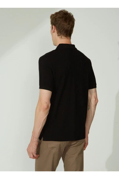 Altinyildiz Classics Polo Yoqa Qora Erkaklar Futbolka 4A9000000001 - 5