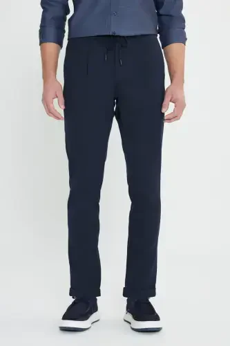 Altınyıldız Classics Приталенный Блейзер Slim Fit Тёмно-синий - 1