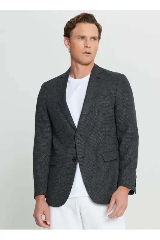 Altınyıldız Classics Regular Fit Black Men's Jacket - 2