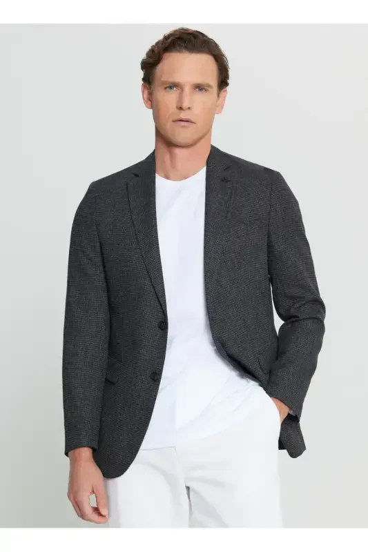 Altınyıldız Classics Regular Fit Black Men's Jacket - 3