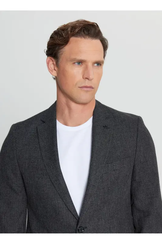 Altınyıldız Classics Regular Fit Black Men's Jacket - 4