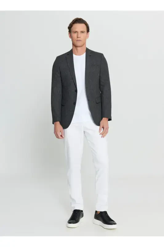 Altınyıldız Classics Regular Fit Siyah Erkek Ceket - ALTINYILDIZ CLASSICS