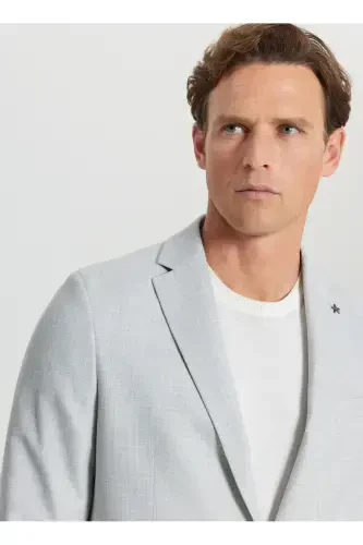 Altınyıldız Classics Regular Fit Gray Men's Jacket A - 4