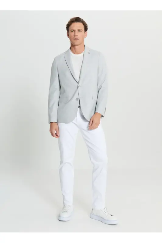Altınyıldız Classics Regular Fit Gray Men's Jacket A - 2