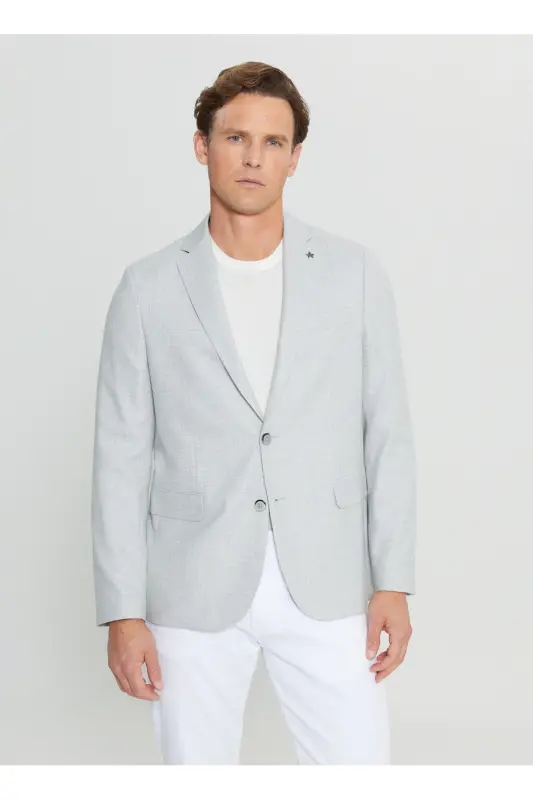 Altınyıldız Classics Regular Fit Gray Men's Jacket A - 3
