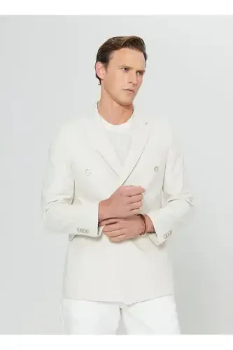 Altınyıldız Classics Slim Fit Beige Men's Jacket ACE0 - 3