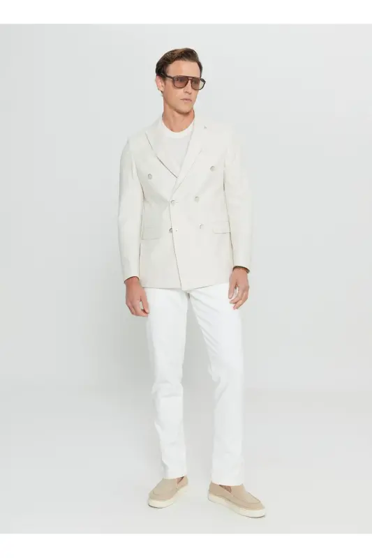Altınyıldız Classics Slim Fit Beige Men's Jacket ACE0 - 2