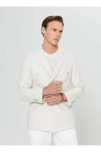 Altınyıldız Classics Slim Fit Beige Men's Jacket ACE0 - 3