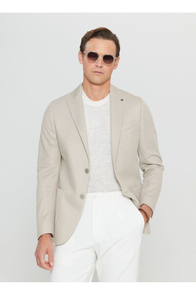 Altınyıldız Classics Slim Fit Beige Men's Jacket ACE0 - ALTINYILDIZ CLASSICS