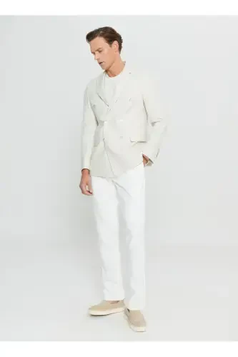 Altınyıldız Classics Slim Fit Бежевый Мужской Пиджак ACE0 - 6