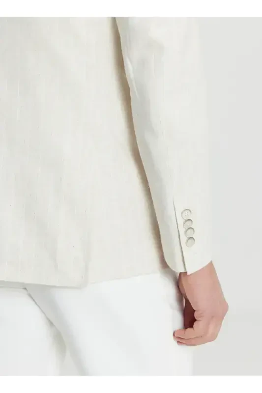 Altınyıldız Classics Slim Fit Бежевый Мужской Пиджак ACE0 - 8