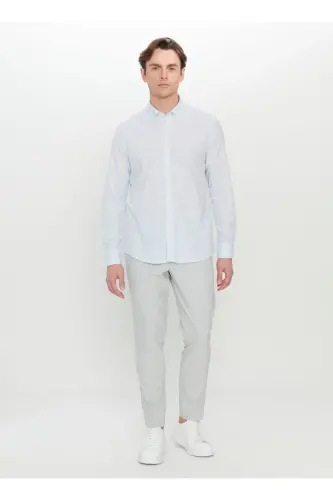 Altınyıldız Classics Slim Fit Button-Down Collar Blue Er - ALTINYILDIZ CLASSICS (1)