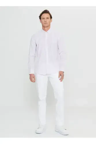 Altınyıldız Classics Slim Fit Button-Down Collar Pink Men's Shirt ACE020252168_PMB - ALTINYILDIZ CLASSICS (1)