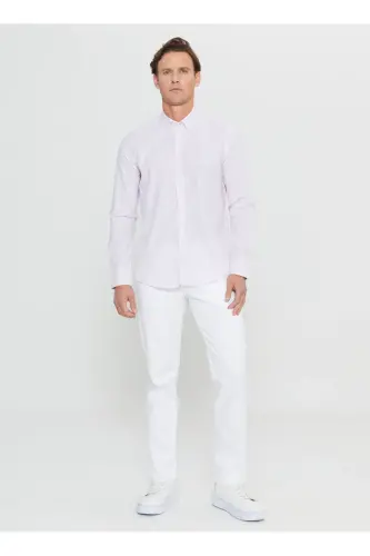 Altınyıldız Classics Slim Fit Button-Down Collar Pink Men's Shirt ACE020252168_PMB - ALTINYILDIZ CLASSICS (1)