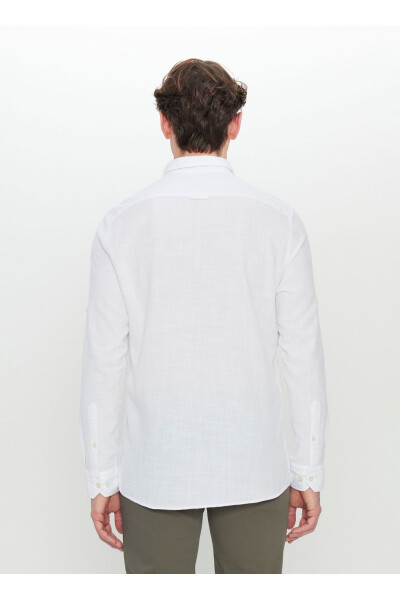 Altınyıldız Classics Slim Fit Button-Down Collar White S - 4