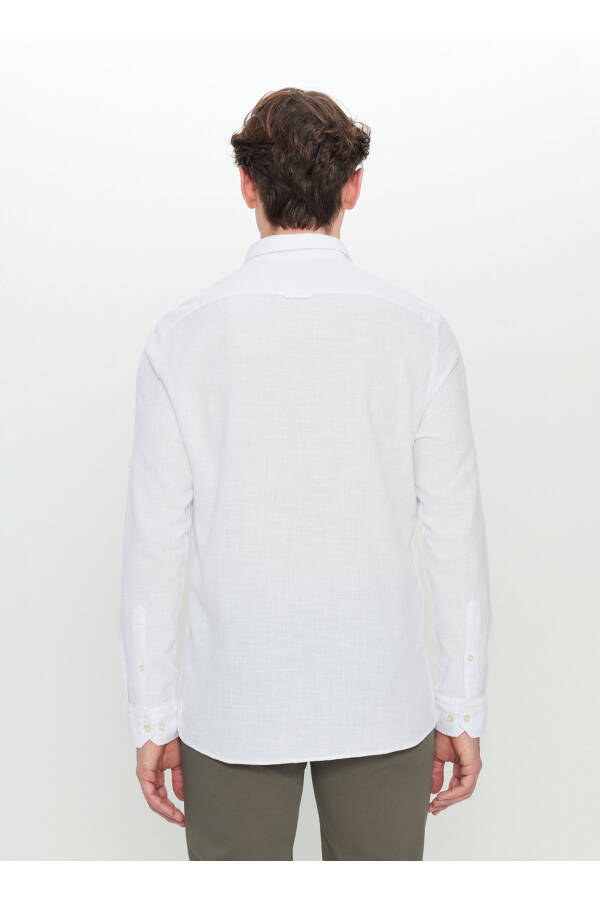 Altınyıldız Classics Slim Fit Button-Down Collar White S - 4
