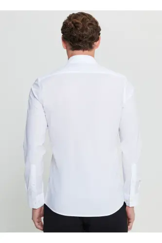Altınyıldız Classics Slim Fit Düğmeli Yaka Beyaz E - 5